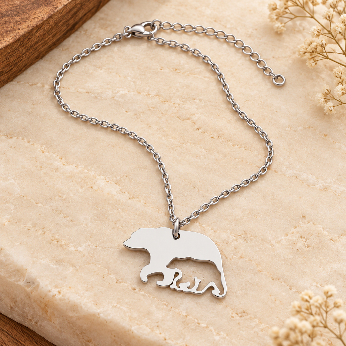 Bear & Cub Necklace