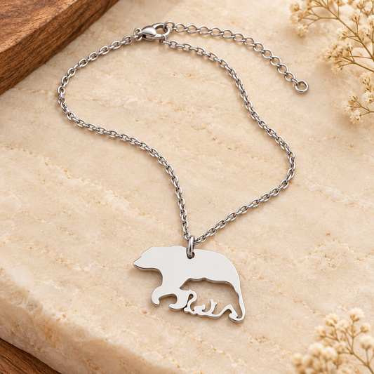 Bear & Cub Necklace